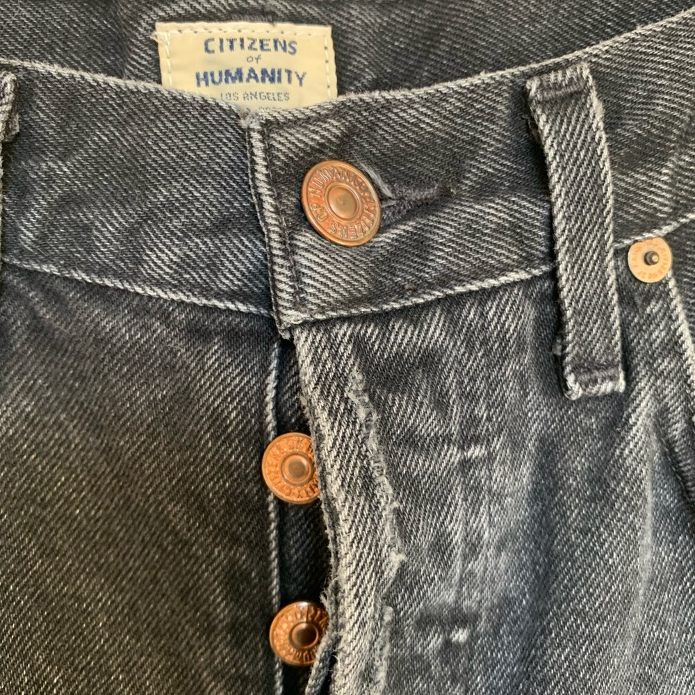 Citizens Of Humanity “Charlotte” High rise Straight Size 26 Black Jeans